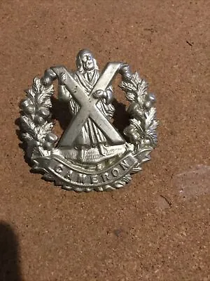  Cameron Highlanders Regiment Cap Badge  • £7