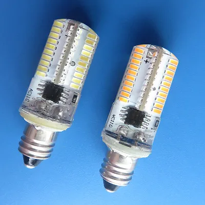 E11 Base Candelabra LED Light Bulb 80 3014SMD 110V/220V Silicone Crystal  • $1.78