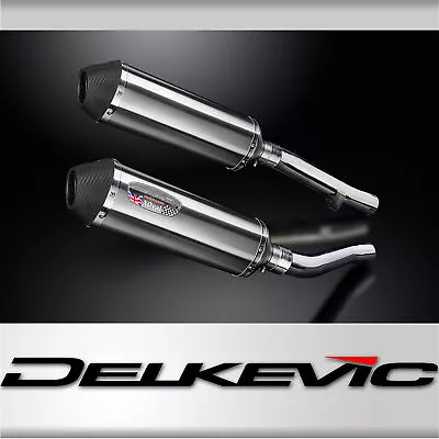 Yamaha XJR1200 1995-1998 343mm X-Oval Stainless Exhaust Silencers Cans Kit • $404.13