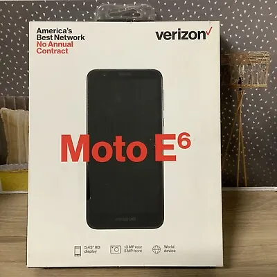 🏯 Verizon Prepaid Moto E6-16GB -Starry Black 🆕Open Box 👉Sim Not Included 🆕 • $45.99