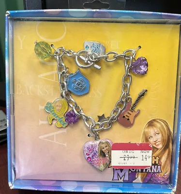Disney Hannah Montana Charm Bracelet Locket Guitar Starlet • $27.99