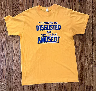 ELVIS COSTELLO  I Used To Be Disgusted  L T-Shirt STIFF Single Stitch STEDMAN • $149.99