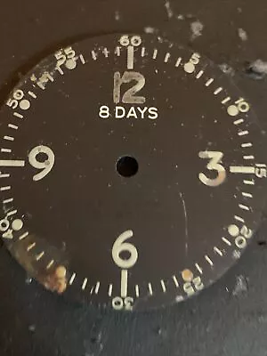 Vintage Elgin Military 8 Days Aircraft Clock Dial Marked AF US Army AN 5743-1 • $38