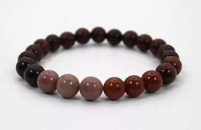 Mahogany Rosewood Rhodonite Yoga Bracelet For Multiple Sclerosis • $16.50