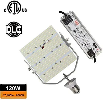 DLC 120 Watt LED Retrofit Kit Replace 400W Metal Halide 17400LM E39 Base 6000K • $114.25