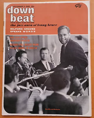 DOWN BEAT Magazine 1966 - Don Ellis / Monterey  / Lenny Bruce / Milford Graves • $9.79