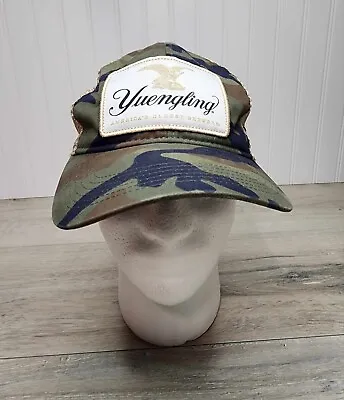 Yuengling Adjustable Snapback Trucker/mesh Hat/cap Camo Brewery/beer Usa Flag • $10.58