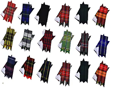 Scottish Kilt Sock Flashes Tartan Flashes Scottish Highland Kilts Hose Flashes • $5.63