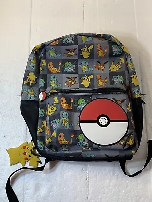 $29.99 • Buy 2016 Pokemon Gotta Catch Em All Backpack 18X14” Excellent Condition W/Pikachu