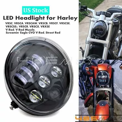 $109.99 • Buy Hi/Lo LED Headlight DRL Assembly For Harley V Rod V-Rod VROD VRSC VRSCA VRSCDX