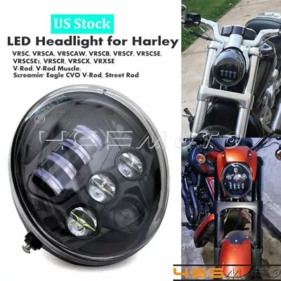 Hi/Lo LED Headlight DRL Assembly For Harley V Rod V-Rod VROD VRSC VRSCA VRSCDX • $109.99