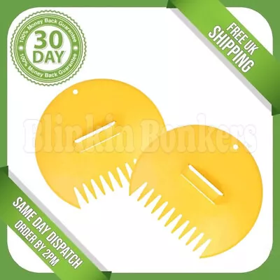 Two Large Leaf Collector Grabber Pair Hand Gather Leaves Garden Cleaning Scoops • £6.19