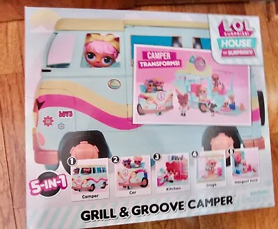 Lol Surprise 5-in-1 Grill & Groove Camper  Playset  Fully  Furnished - New (j) • $49.99