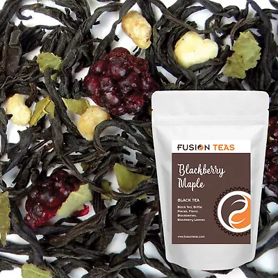 Blackberry Maple Black Tea - Premium Loose Leaf Blend - Fusion Teas • $3