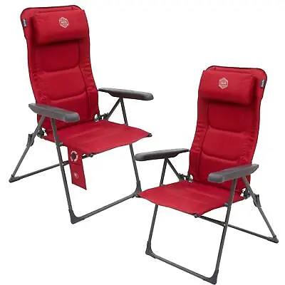 VANGO RADIATE DLX HEATED CAMPING CAMPING CHAIR OUTDOOR FESTIVAL CHAIRS X2 • £139.95