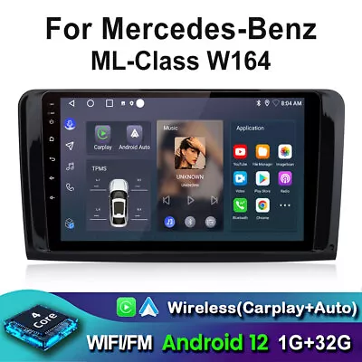 CarPlay 9 Android12 Car Stereo Radio GPS For Mercedes Benz ML/GL-Class W164 X164 • $134.99