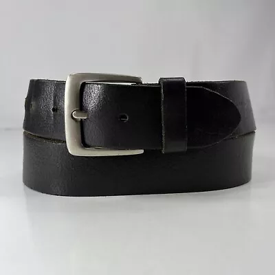 Hilfiger Denim Wide Black Leather Belt - Women's Size 38 • $11.90