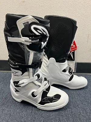 Alpinestars Tech 7 Motocross Offroad Dirt Bike Boots Adult White/Black Size 12 • $364.95