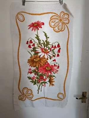 Horrockses Vintage Floral Hand Towel Campervan 1970s Photo Prop Retro Cotton • £13.50