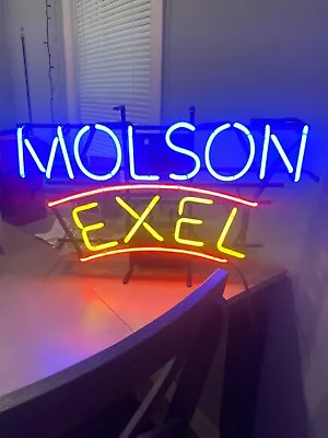 Vintage Molson Canadian Exel Neon Sign 27  By 16   Non-Alcoholic Malt Beer EXC • $100