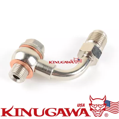 Turbo Banjo Bolt Kit -6AN 6AN To M16 16mm 90 Deg For Garrett T3 Turbo  • $13.90