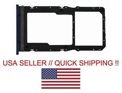 Oem Motorola Moto G Play Xt2271 Blue Sim Card Micro Sd Tray Slot Holder Part • $6.02