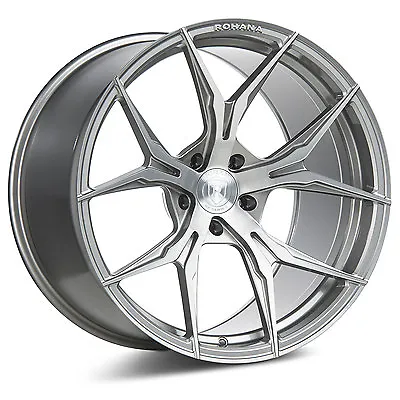 19” Rohana Rfx5 Brushed Titanium Concave Wheels For G35 G37 Sedan  • $2140