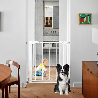 2SIZE Baby Toddler Safety Gate Pet Dog Barrier Stair Door Safe Secure Guard • £29.99