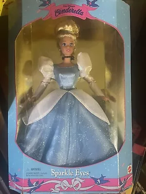 Must See! Vintage 1995 Disney Cinderella Sparkly Eyes Doll - New In Box • $75