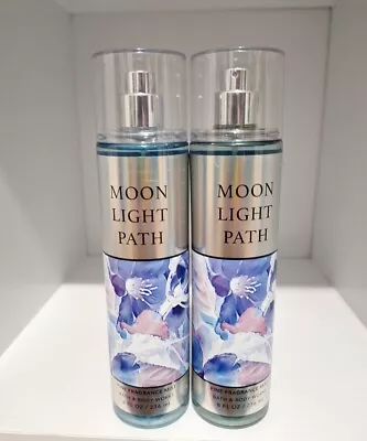 Lot Of 2 Bath & Body Works Moon Light Path  Fragrance Mist 8 Oz. New • $21.99