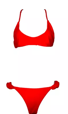 ZAFUL RED Bikini Top + Bikini Bottom Set - NEW • $8.75