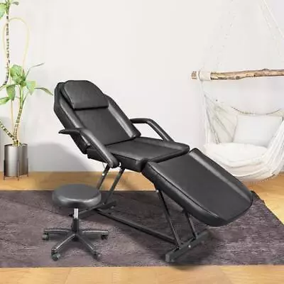 Multipurpose Massage Bed Facial Massage Table Tattoo Chair W/ Hydraulic Stool • $169.95