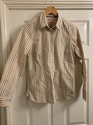 Tom Joule Joules Ladies Multicoloured Striped Long Sleeve Kingston Shirt Size 10 • $22.40