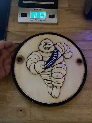 Michelin Man Tire Sign Plaque Cast Iron Patina Goodyear Harley Tires Collector • $59.69