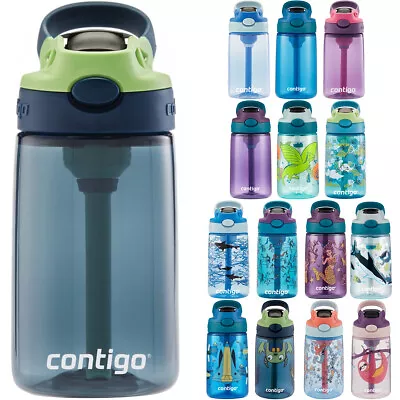 Contigo Kid's 14 Oz. AutoSpout Straw Water Bottle With Easy-Clean Lid • $17.50