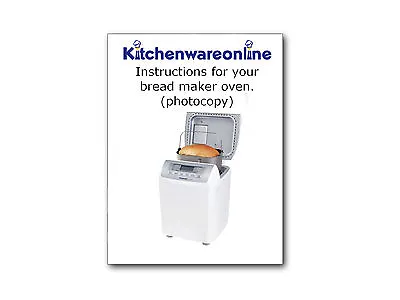 Instruction Book For Panasonic SD-200 Bread Machine Breadmaker User Guide • £6.99