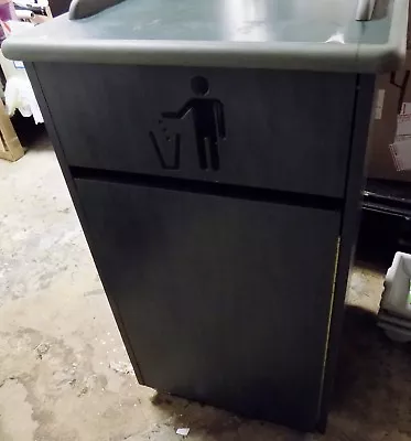 $111.11 • Buy PLYMOLD Commercial Trash Can Restaurant Tray Receptacle Large Garbage Waste Bin