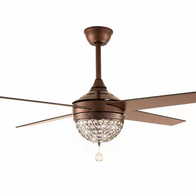 42'' In Modern Chandelier Ceiling Fan Light Pendent Flush Mount LED Lamp+Remote  • $70.31