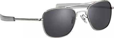 Humvee New Military Pilot Sunglasses HMV-52B-SILVER • $22.13