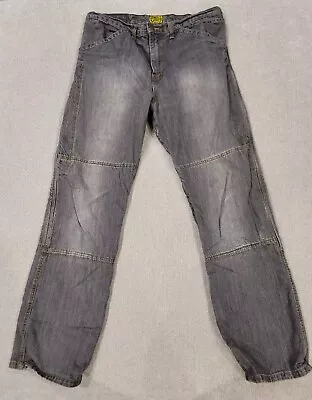 Draggin Jeans Men 36x34 Gray Denim Kevlar Lined Motorcycle Biker Riding Pants • $57.99