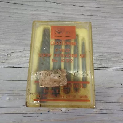 Vintage CRAFTSMAN 5 Piece Screw Extractor Set #67372 Made In US Original Package • £14.45