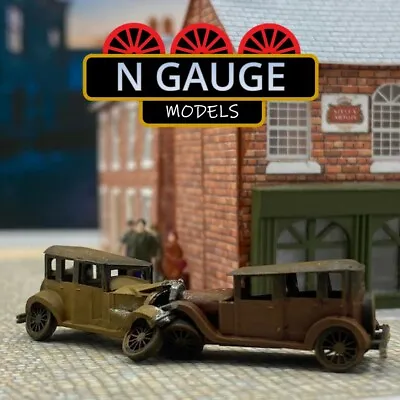 1:148 N Gauge / Scale 1930's Crash Scene ( Car Automobile 1930's 1:160) • £9.99