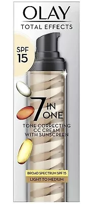 Olay Total Effects Tone Correcting Face Moisturizer With Sunscreen SPF 15 • $14.98