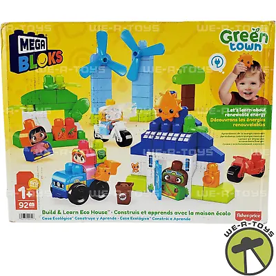 MEGA BLOKS Fisher-Price Toddler Building Blocks Green Town Playset 2021 NRFB • £31.04