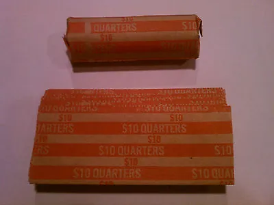 1000 - Quarters Flat Coin Wrappers Pop Open Tubes 25c Twenty Five Holder Cent • $19.99