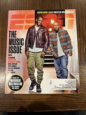 Espn Magazine Feb 3 2014 The Music Issue Kendrick Lamar & Chris Paul  • $9.99