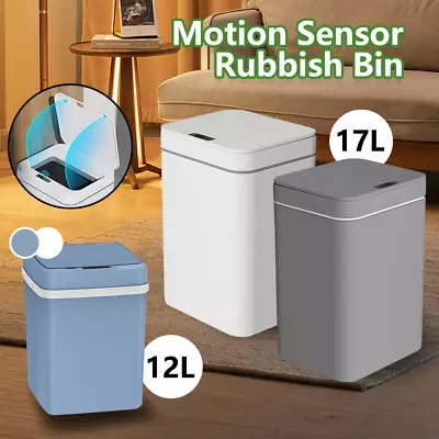 12L-16L Smart Trash Bin Automatic Motion Sensor Rubbish Waste Bin Basket Toliet • $28.99