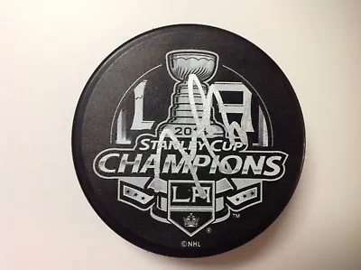 Trevor Lewis Signed Autographed 2014 Stanley Cup LA Kings Hockey Puck A • $39.99