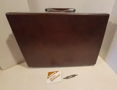 Samsonite Classic III Attache Case Briefcase W/Keys -  Brown Vintage • $37.95