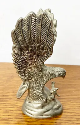 Hampshire Genuine Silverplated Eagle Sculpture Statue Figurine 5 X 3  Heavy GUC • $20